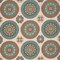 Aqua - Aqua Teal Abstract Geometric,global Upholstery Fabric 54 Inches"